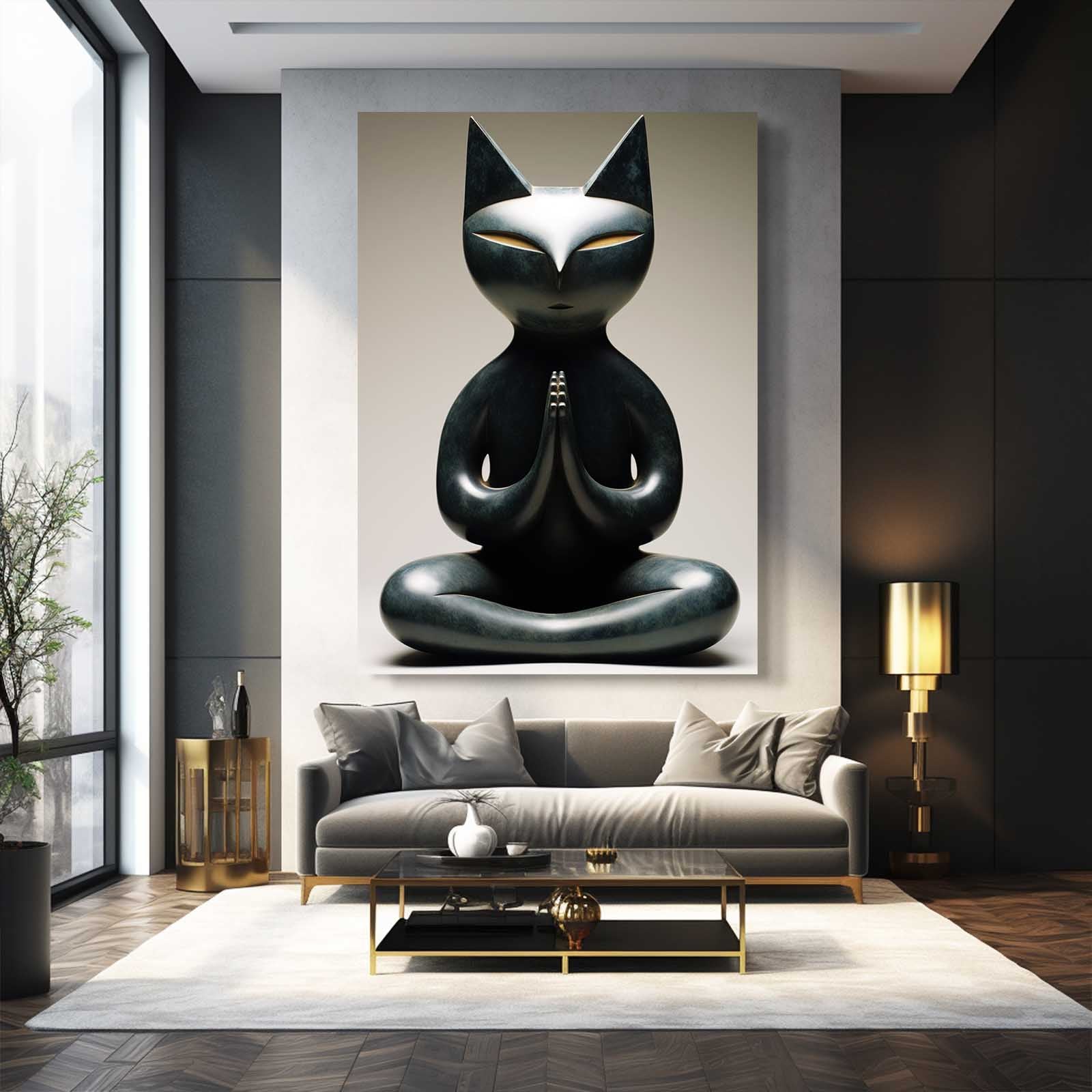 3D Cat Wall Art