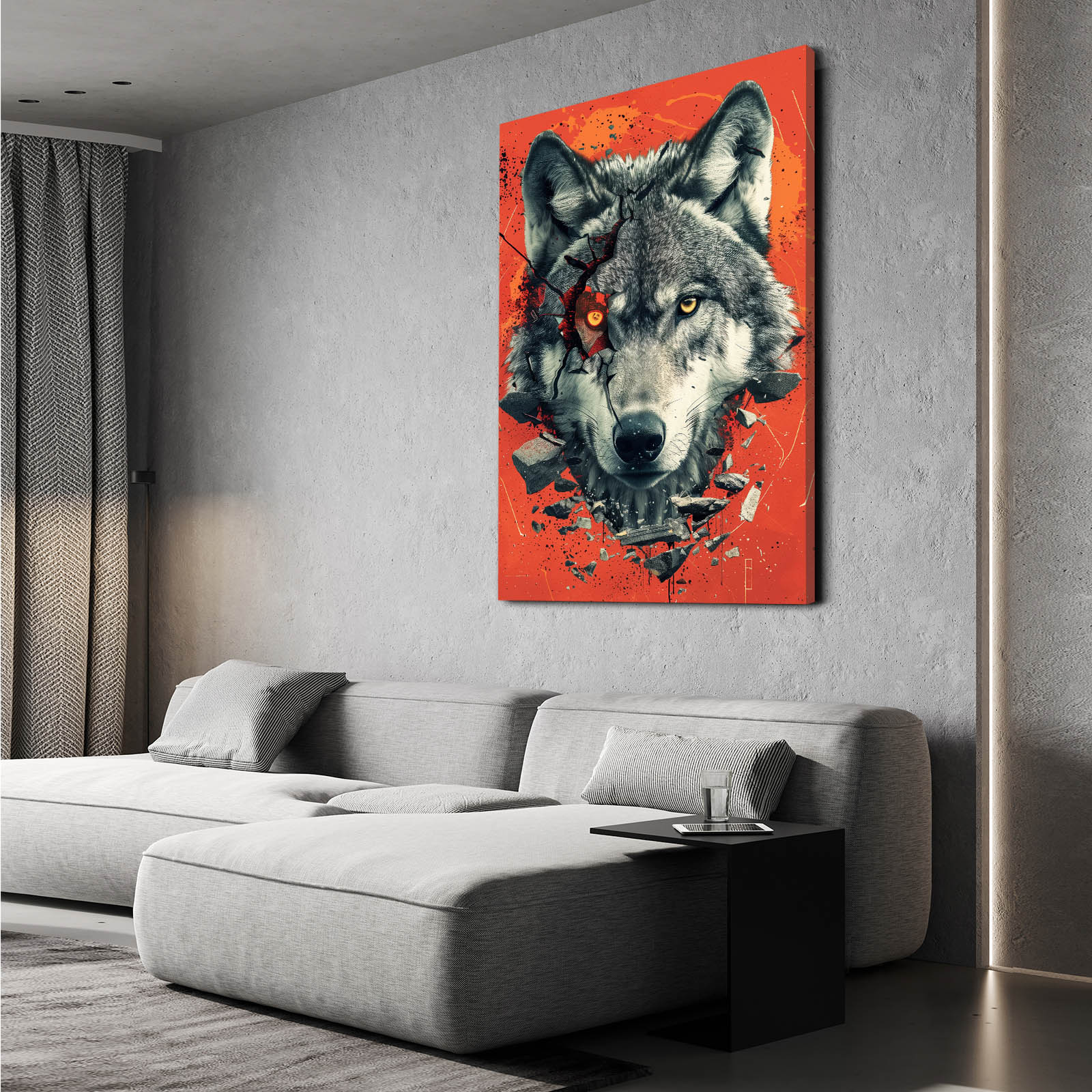 3D Wolf Art