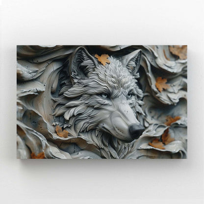 3D Wolf Wall Art