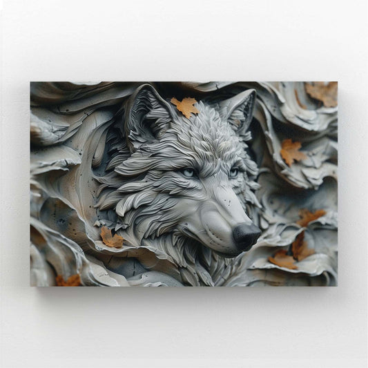 3D Wolf Wall Art