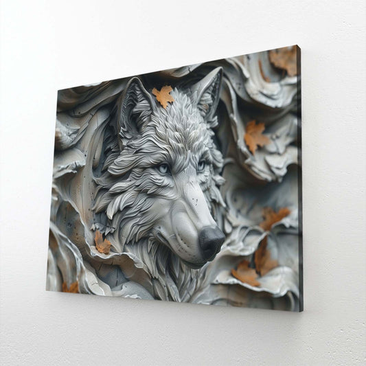 3D Wolf Wall Art