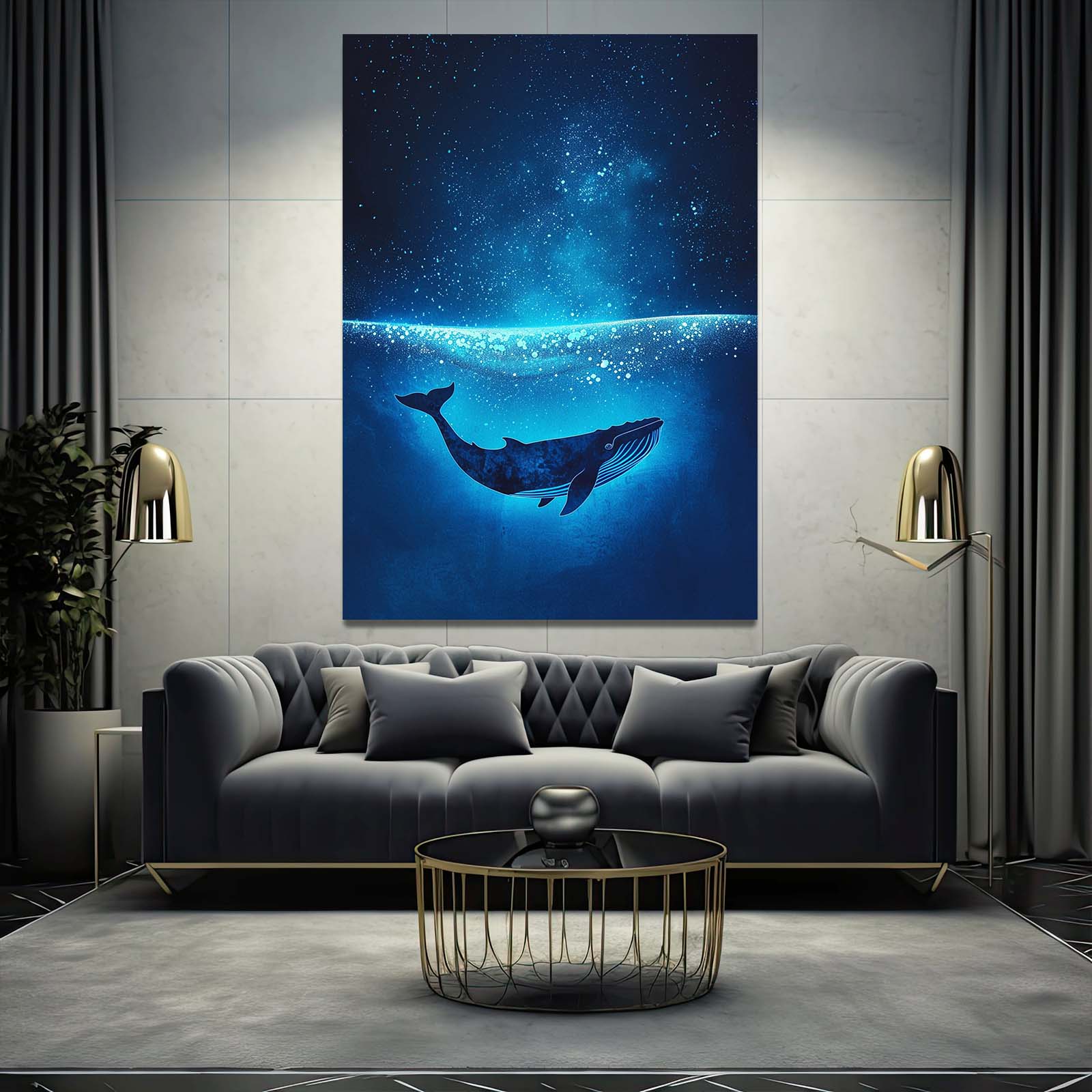 52 Hertz Mystical Whale Art