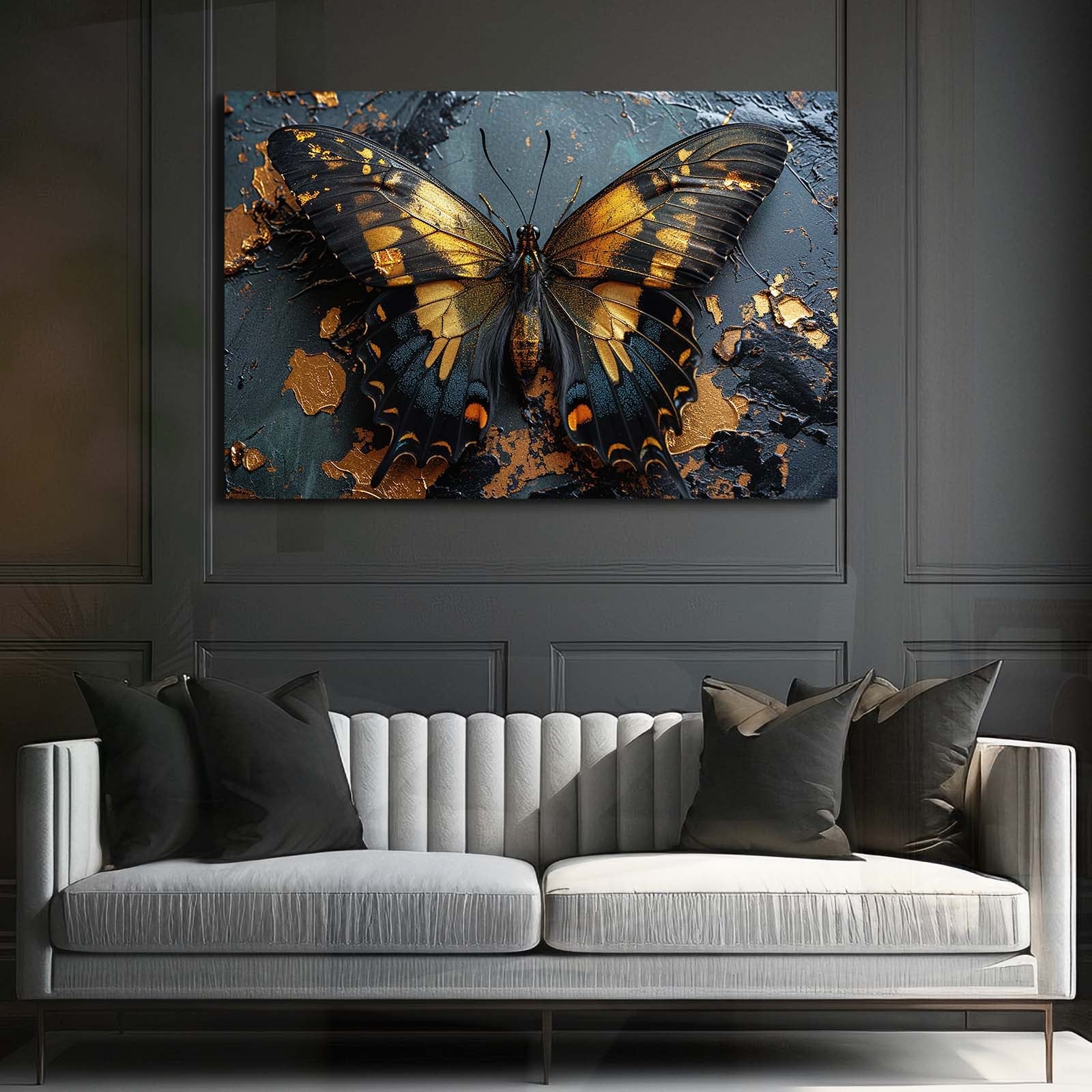 Kintsugi Butterfly Wall Art