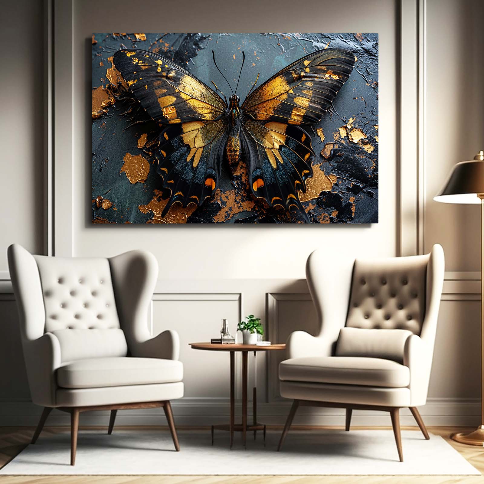 Kintsugi Butterfly Wall Art