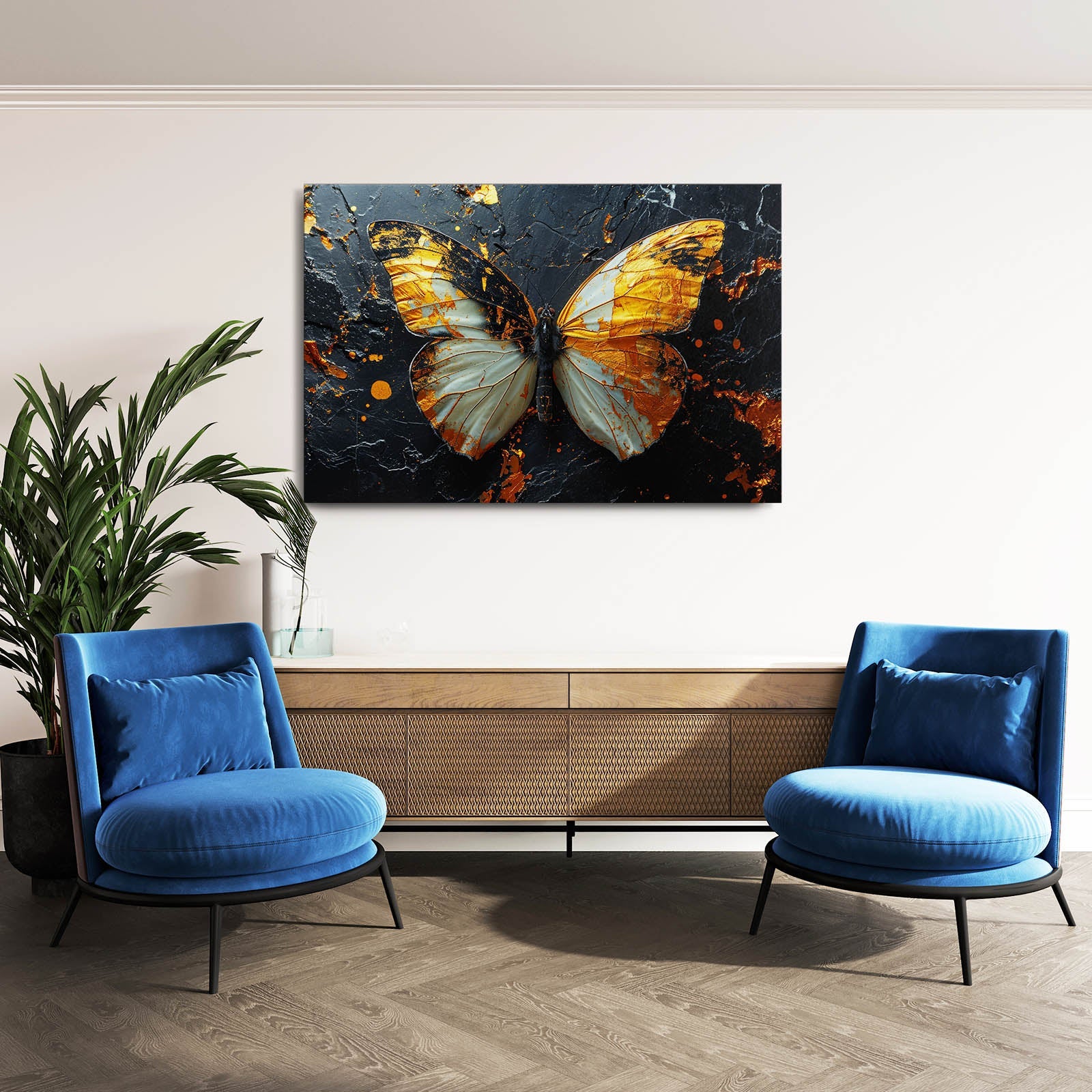 Molten Monarch Butterfly Wall Art