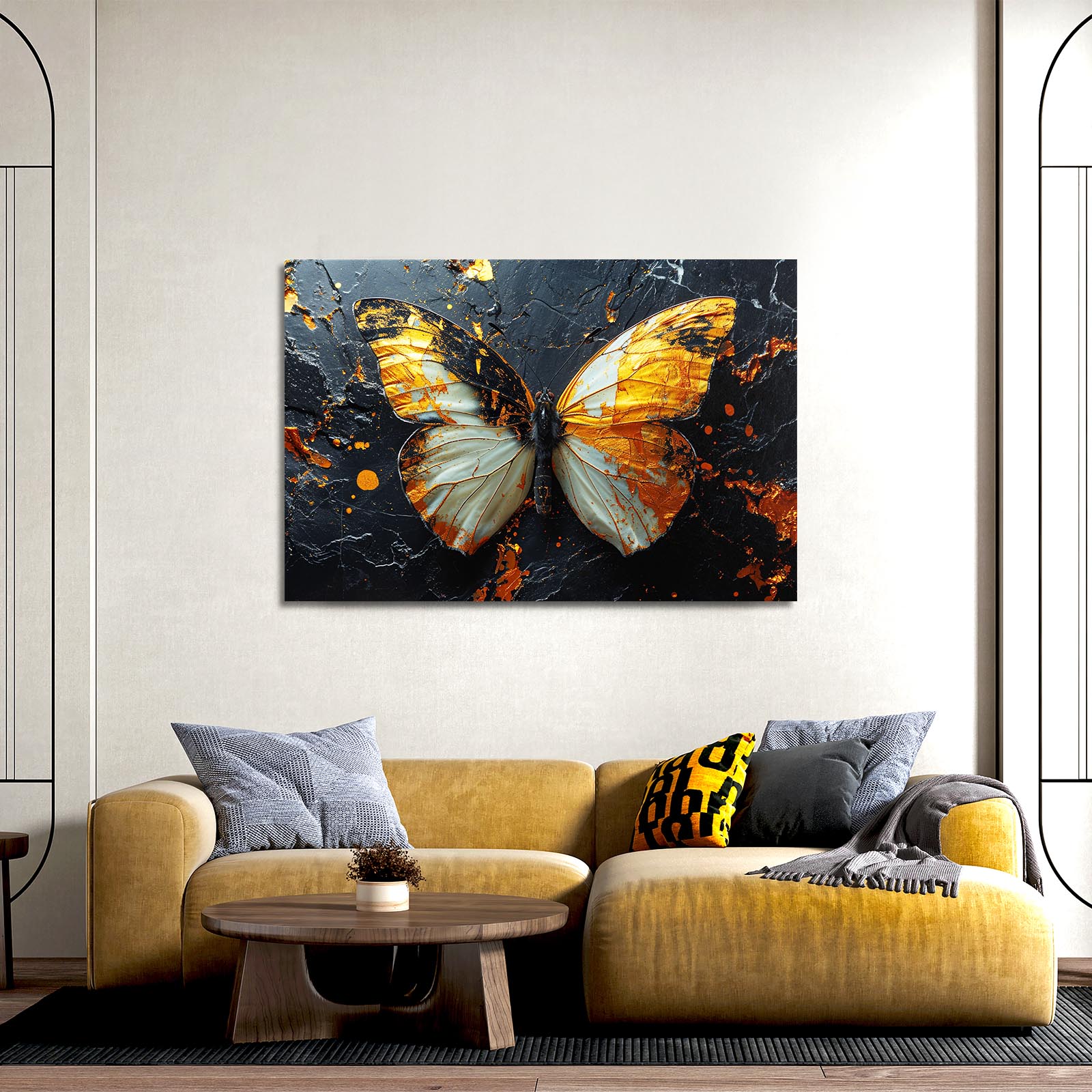 Molten Monarch Butterfly Wall Art