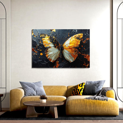 Molten Monarch Butterfly Wall Art