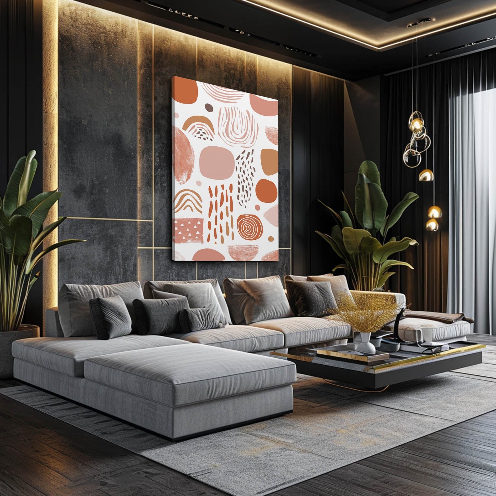 Abstract Boho Wall Artwork