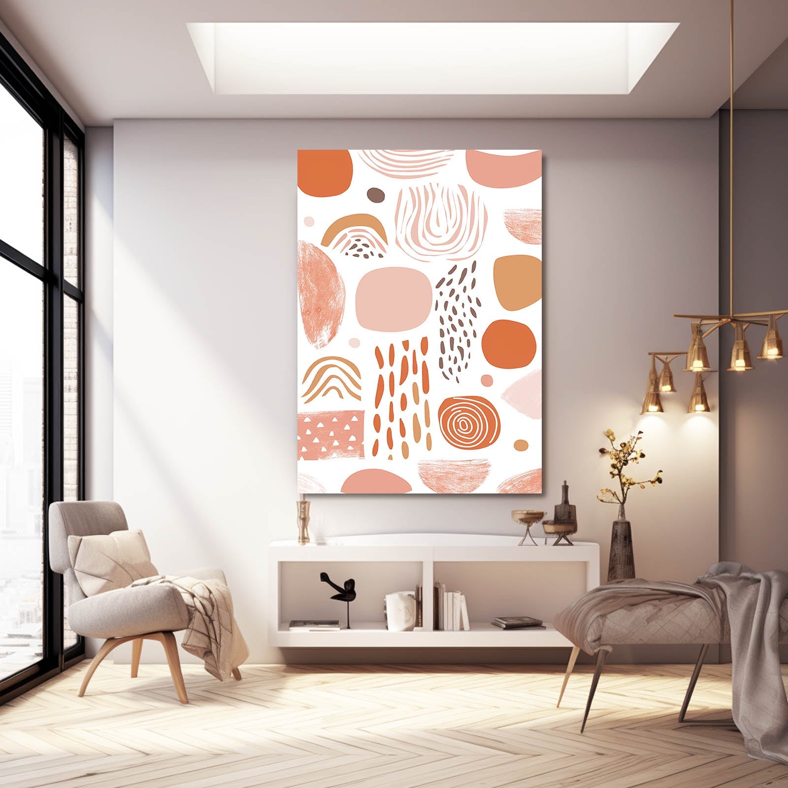 Abstract Boho Wall Artwork