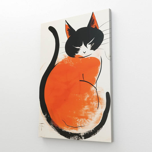 Abstract Cat Wall Art