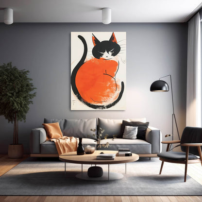 Abstract Cat Wall Art