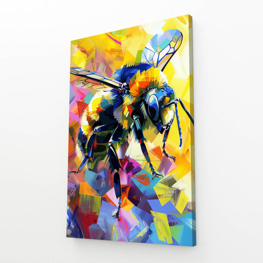 Abstract Color Bee Art