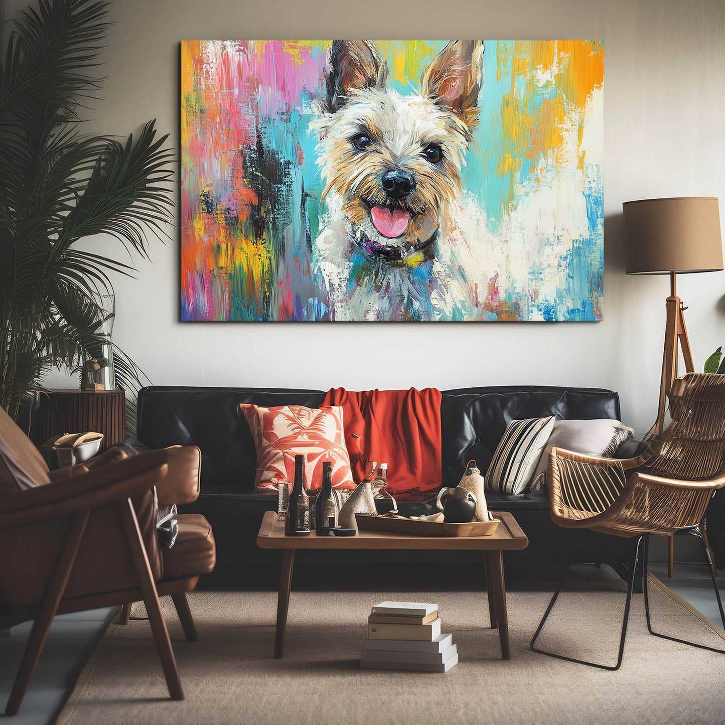 Abstract Dog Artwork