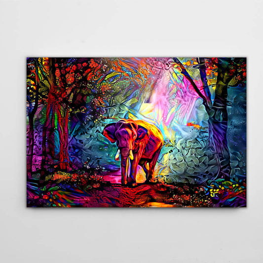 Abstract Elephant Wall Art