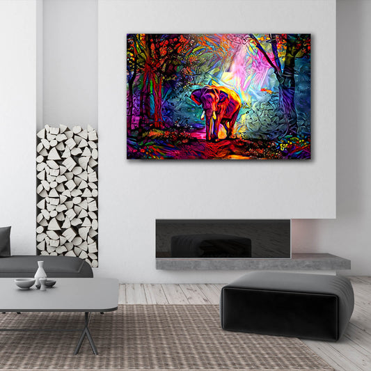 Abstract Elephant Wall Art