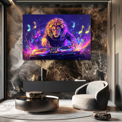 Abstract Lion Art