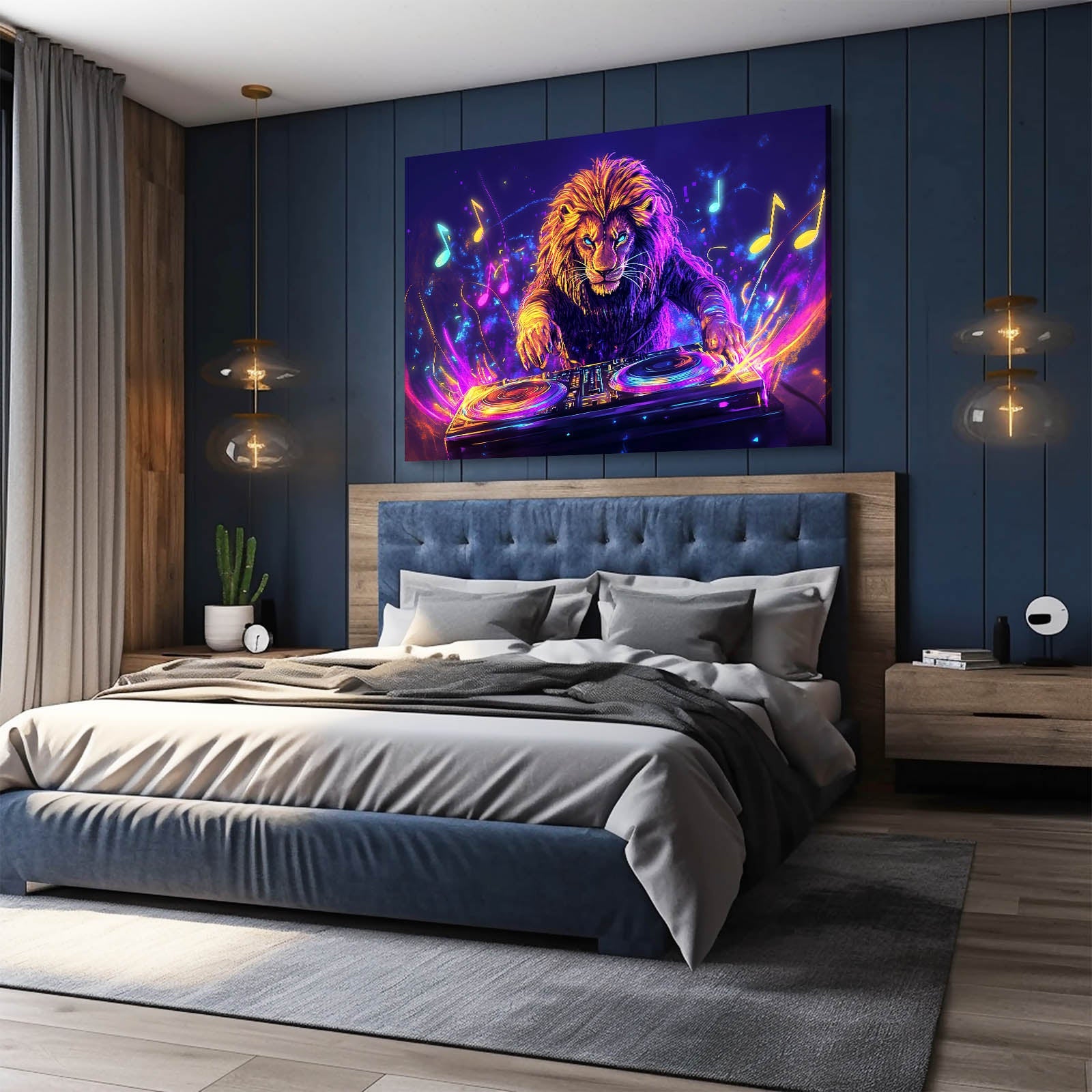 Abstract Lion Art