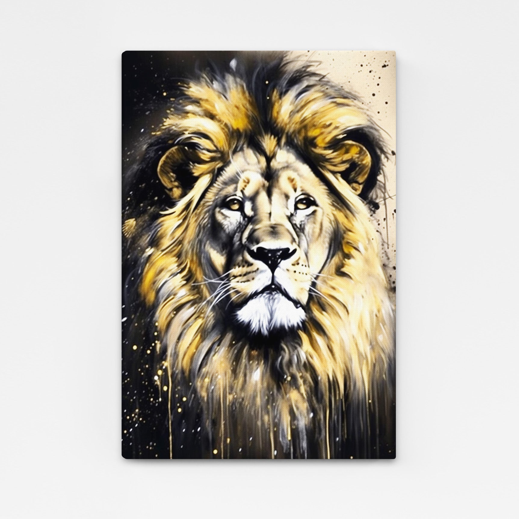 Abstract Lion Canvas