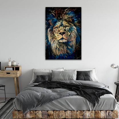 Abstract Lion Paintings On Canvas