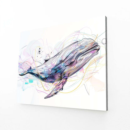 Abstract Whale Art
