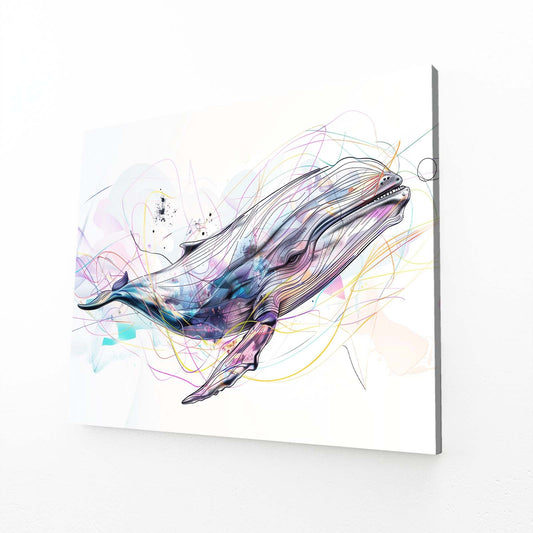 Abstract Whale Art