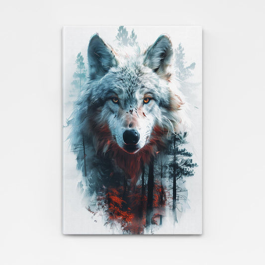 Abstract Wolf Art