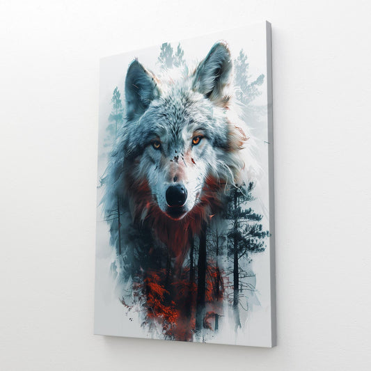Abstract Wolf Art