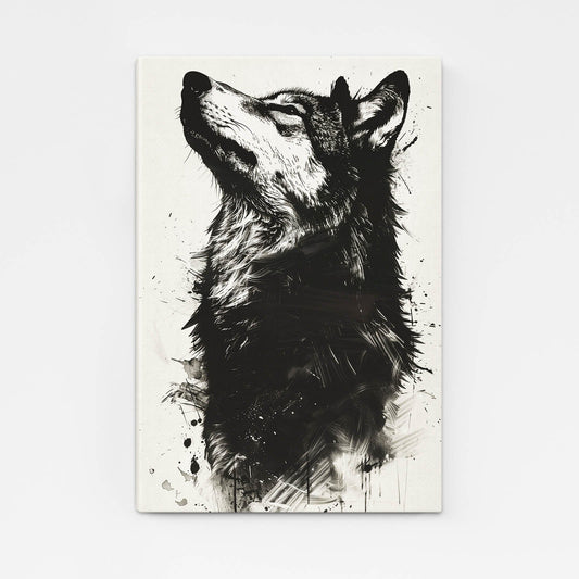 Abstract Wolf Wall Art