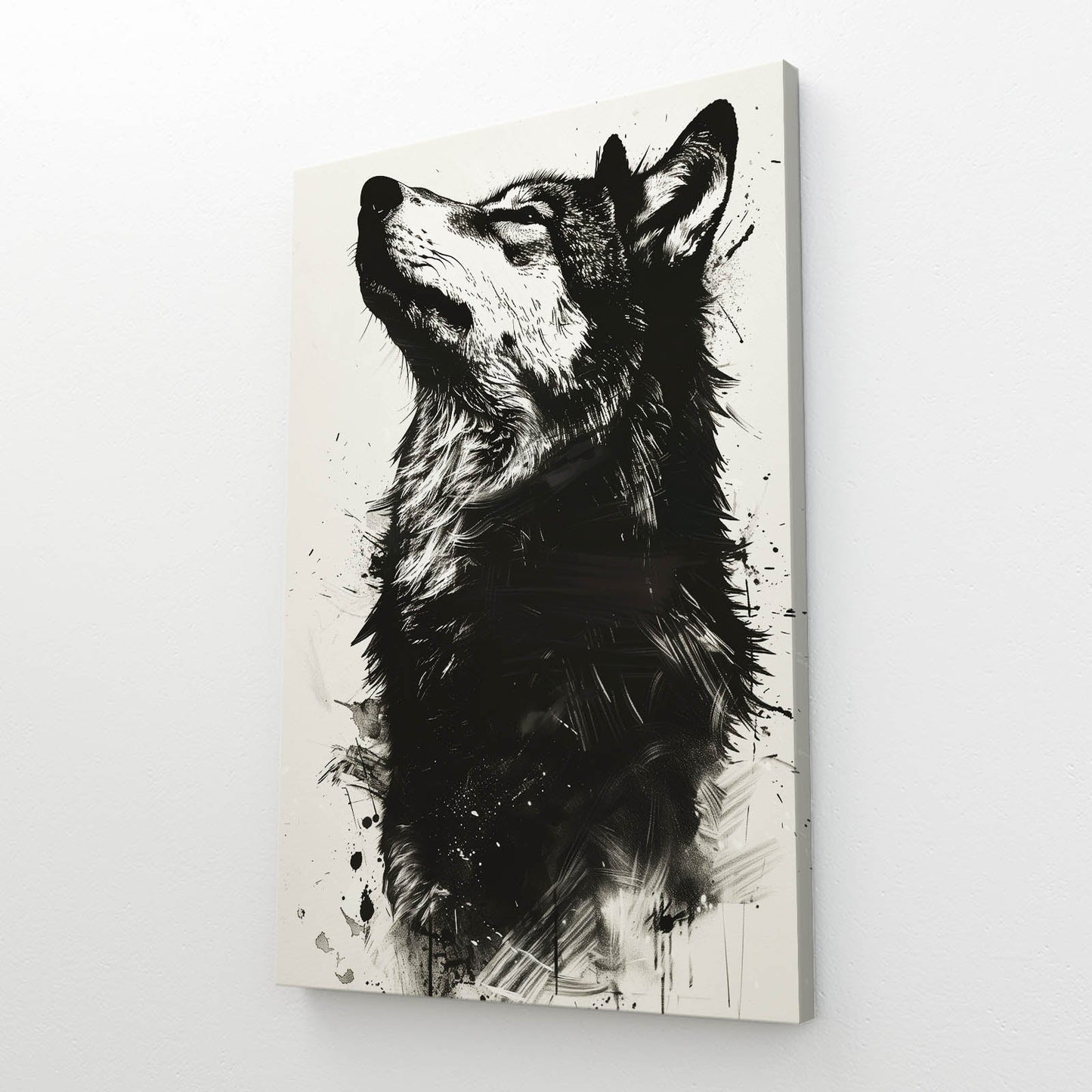 Abstract Wolf Wall Art