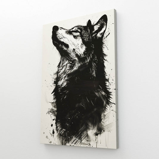 Abstract Wolf Wall Art