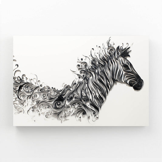 Abstract Zebra Wall Art – abstract canvas print