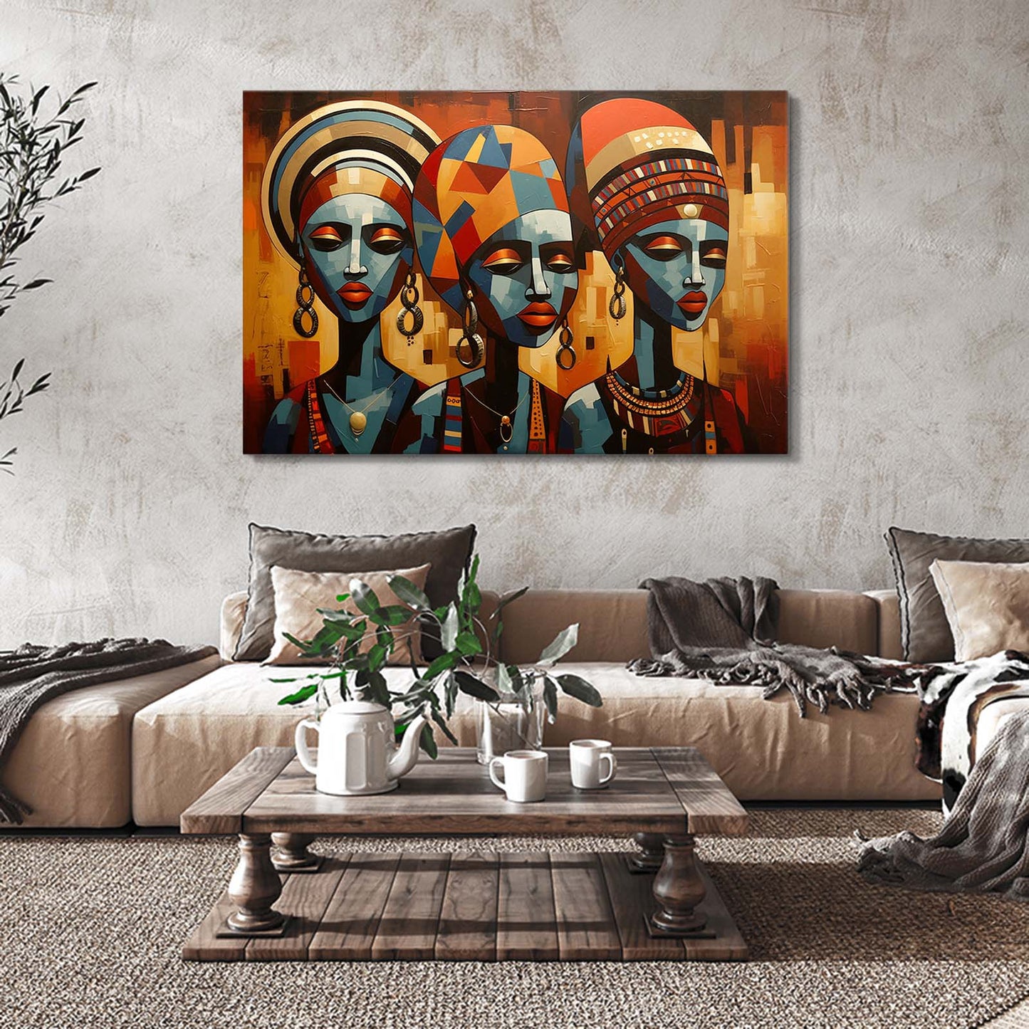 African Abstract Wall Art