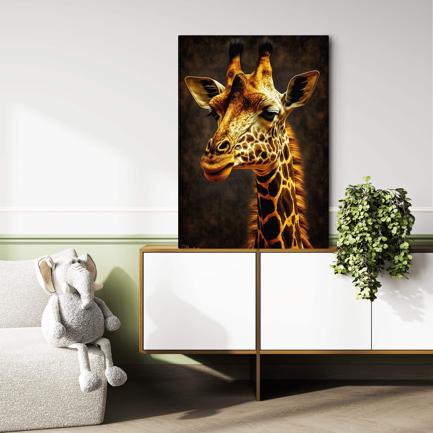 African Animal Canvas Wall Art