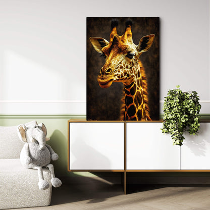 African Animal Canvas Wall Art