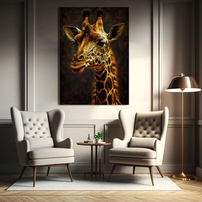 African Animal Canvas Wall Art
