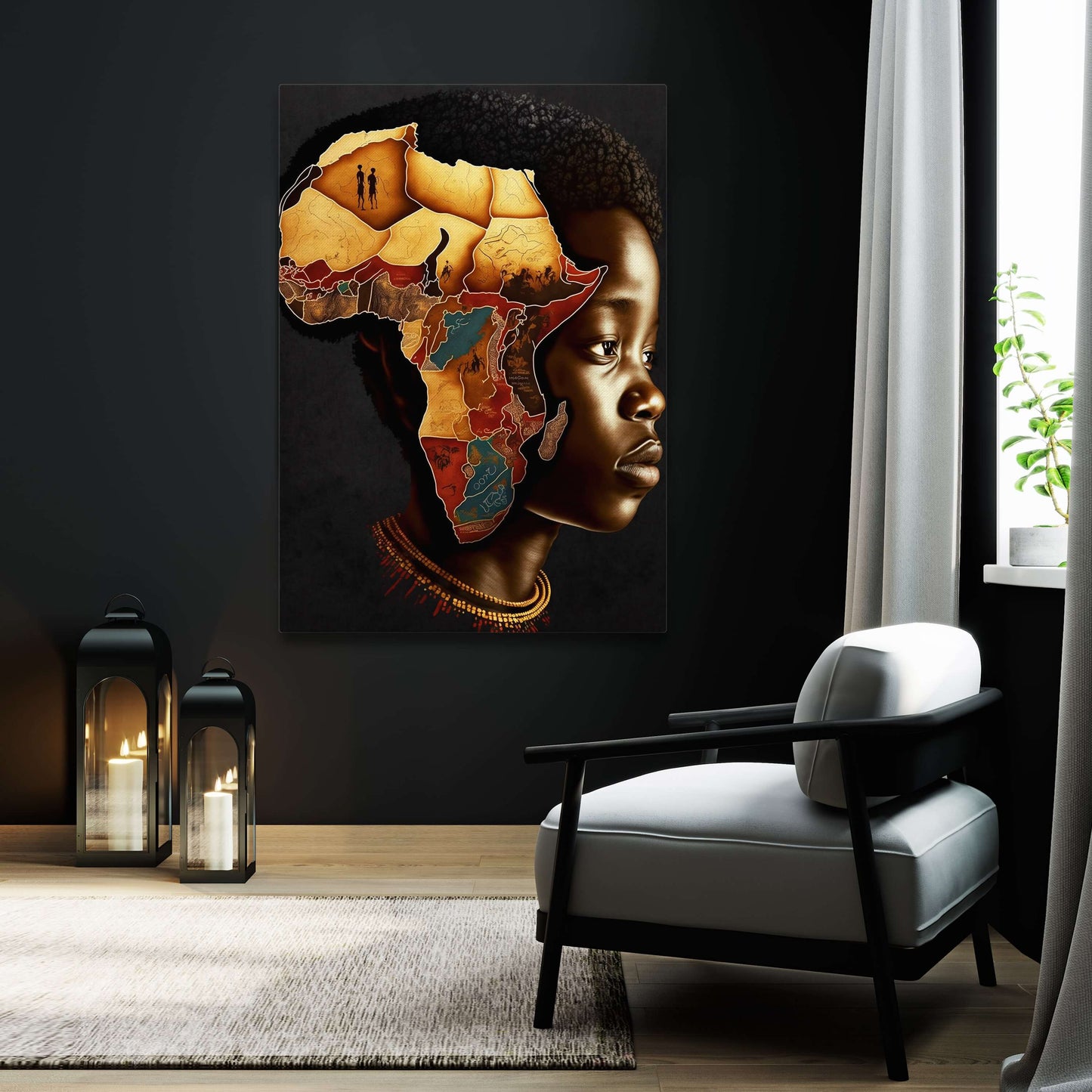 African Art Wall