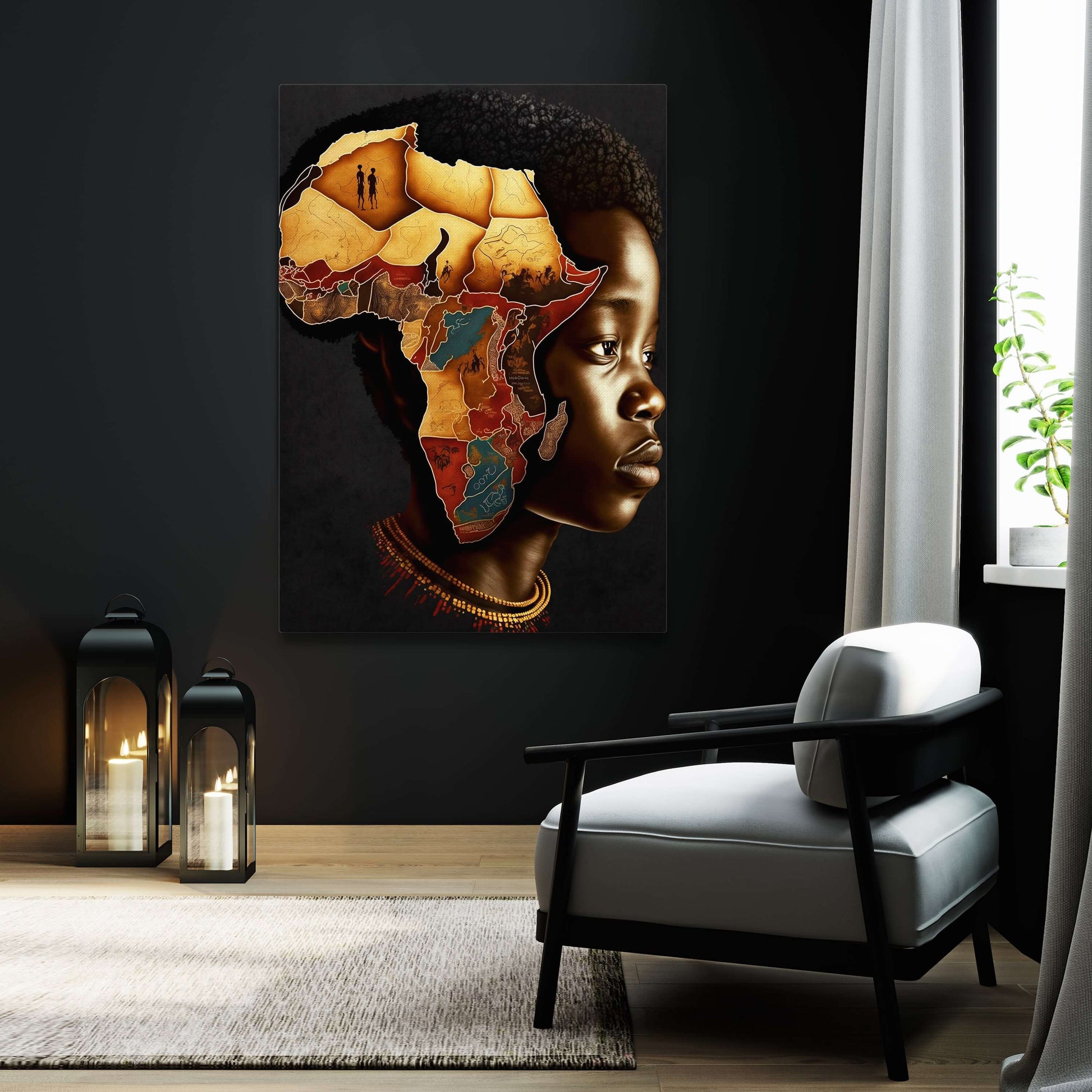 African Art Wall