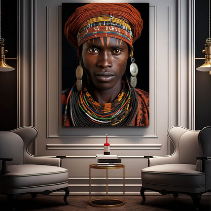 African Black Man Wall Art