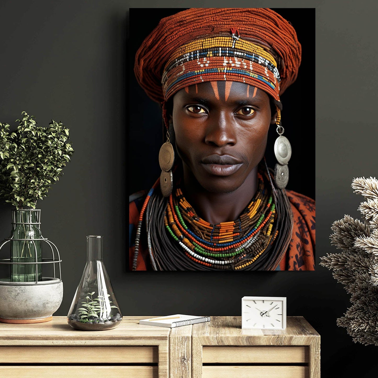 African Black Man Wall Art