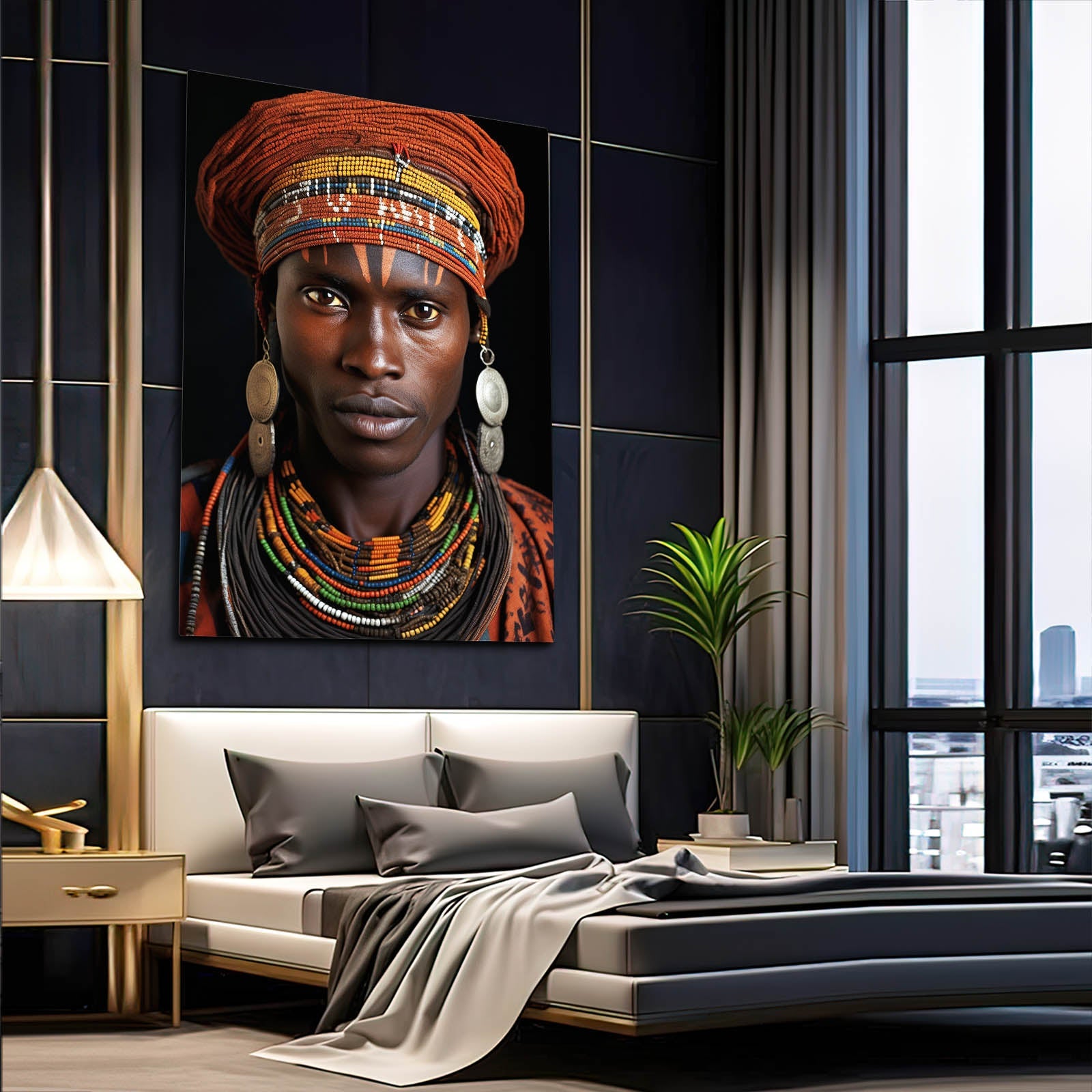 African Black Man Wall Art