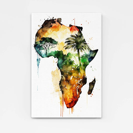 African Continent Wall Art