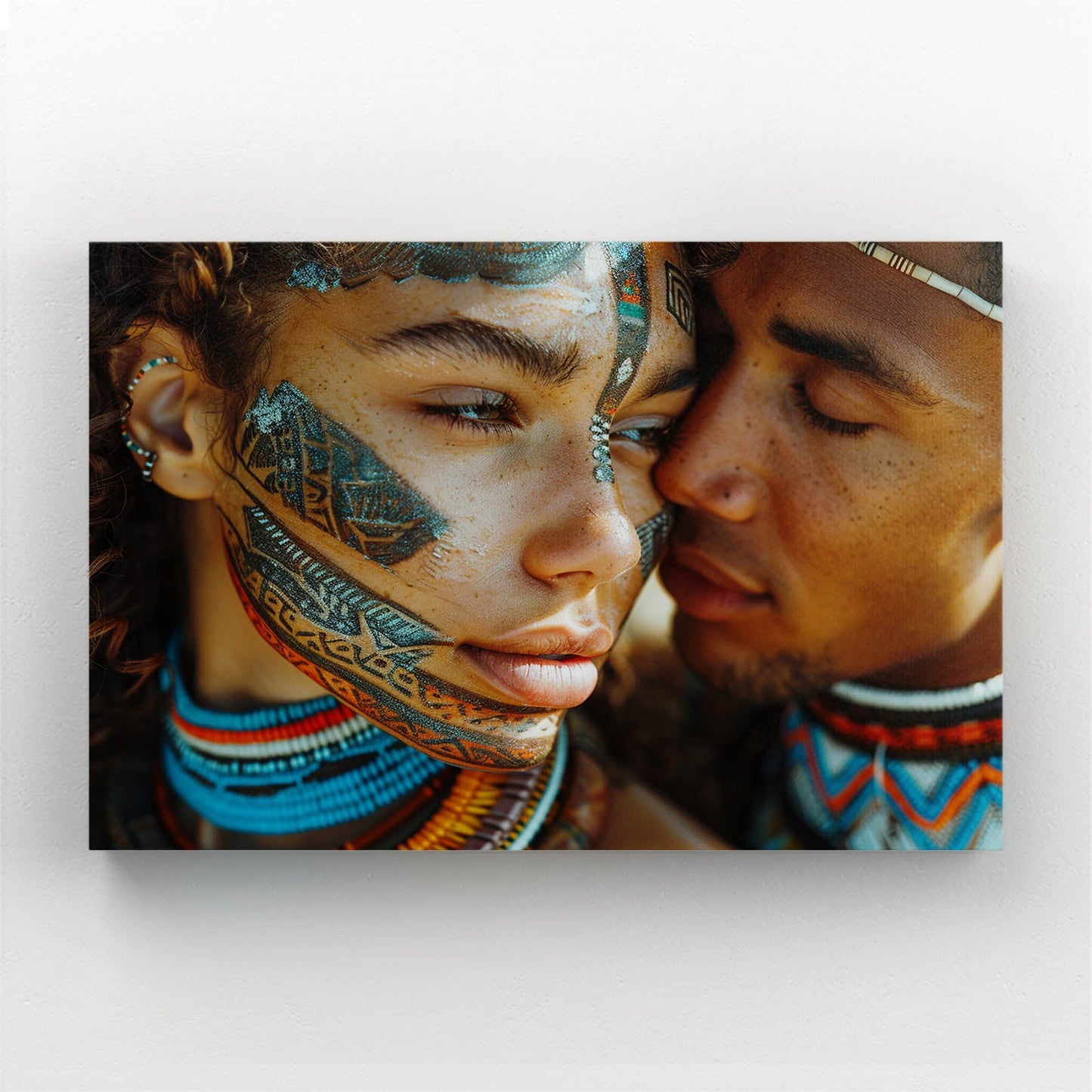 African Couple 3D Wall Art