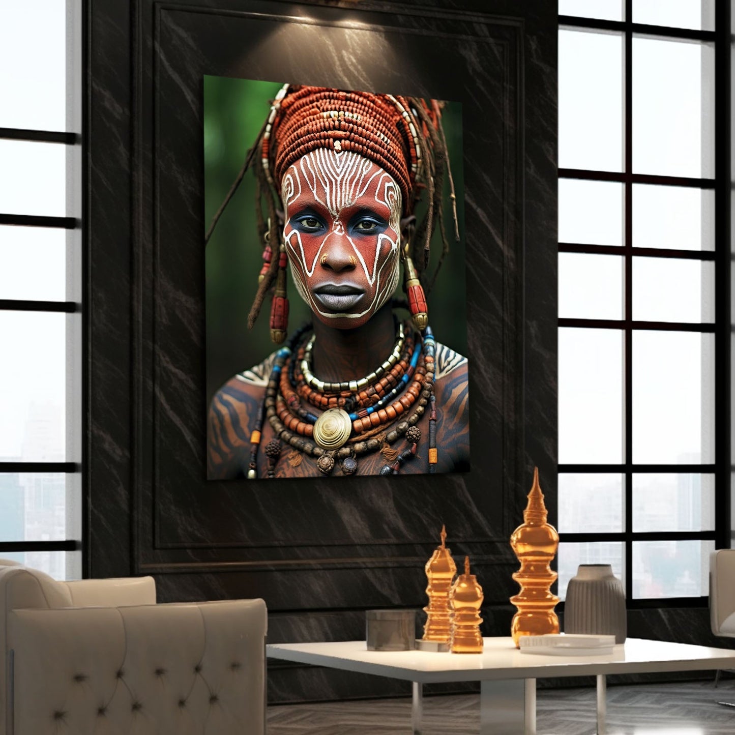 African Cultural Man Wall Art