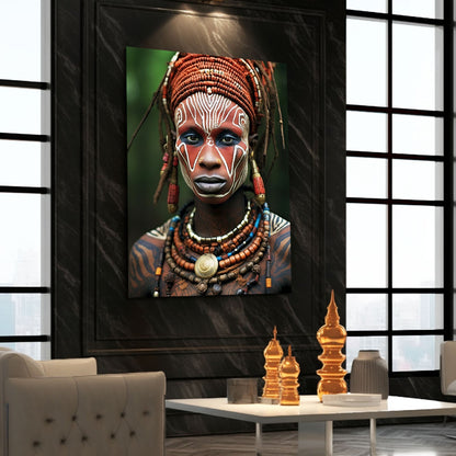African Cultural Man Wall Art