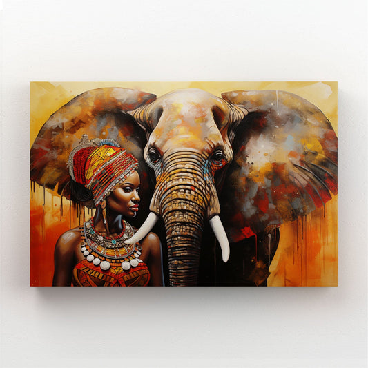 African Elephant Wall Art