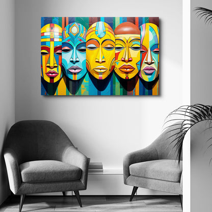 African Face Wall Art Decor