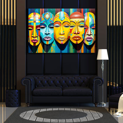 African Face Wall Art Decor