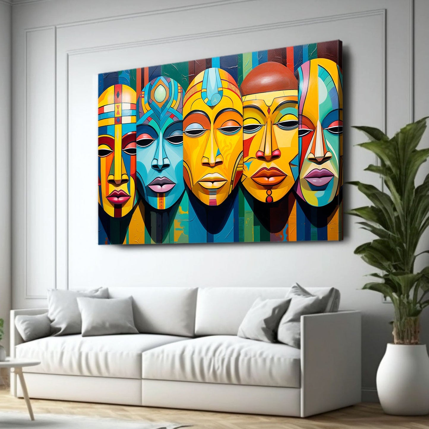 African Face Wall Art Decor