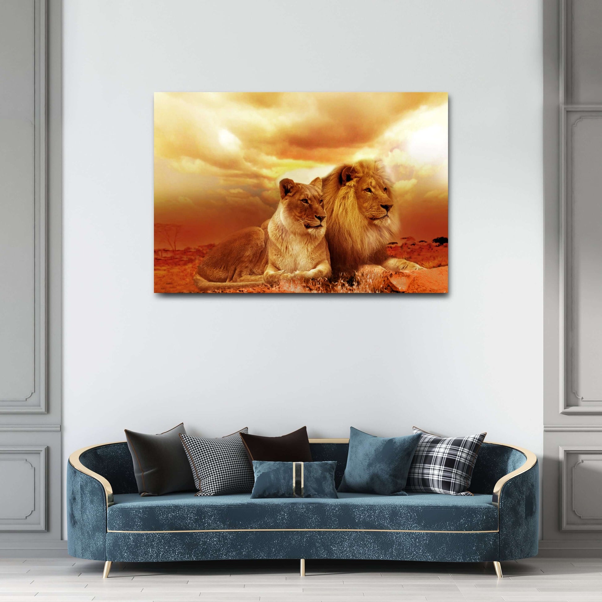 African Lion Wall Art