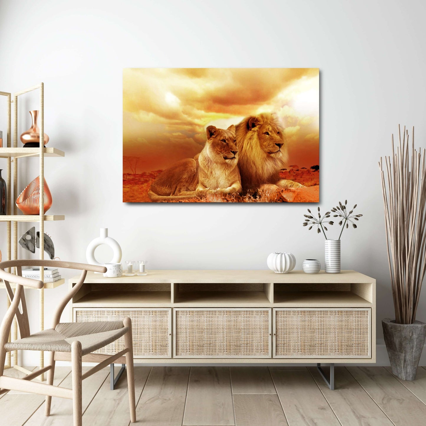 African Lion Wall Art